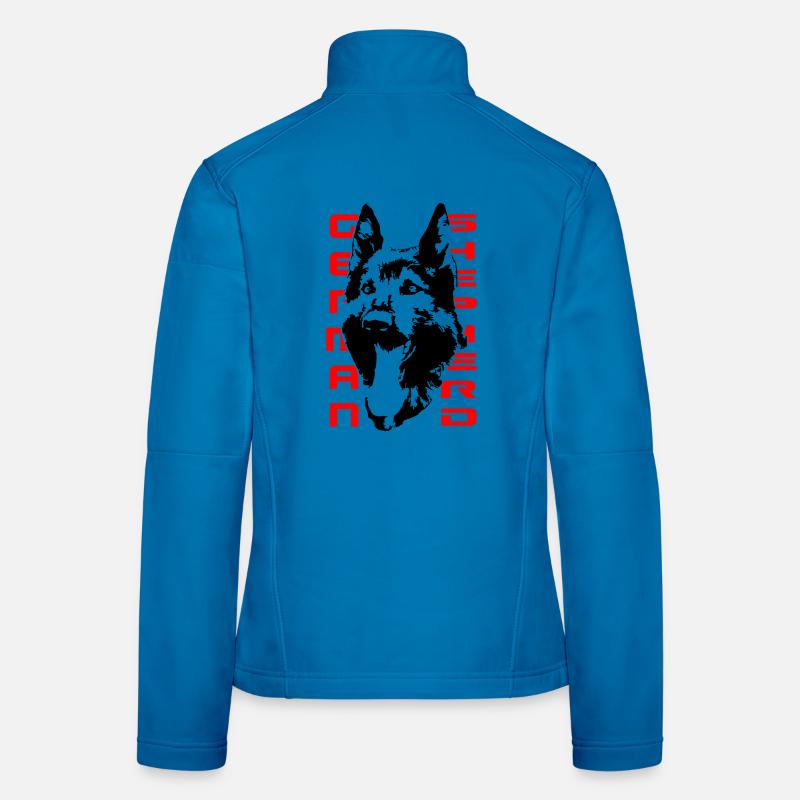 Wunderschöner Schäferhund Kopf Frauen Softshelljacke