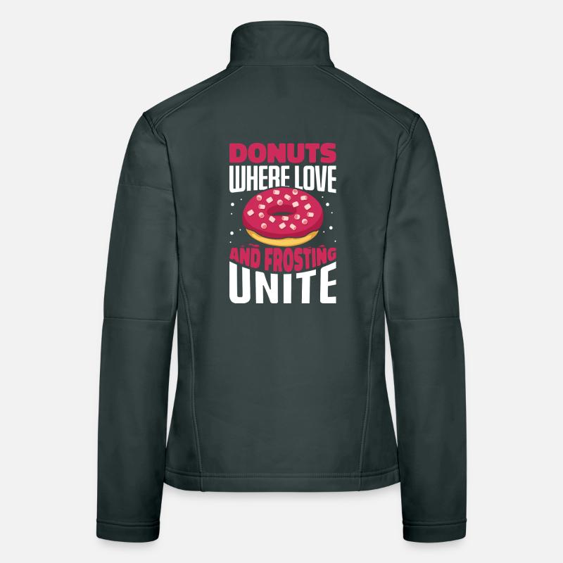 Restauration rapide en donuts Veste en tissu softshell Femme