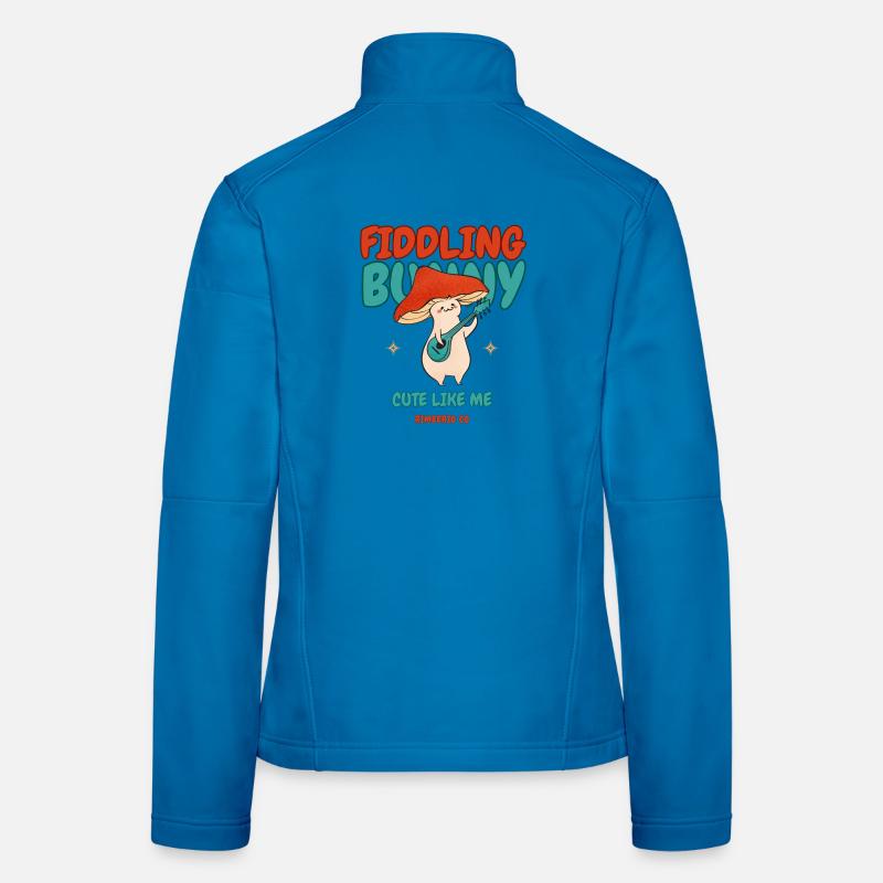 Fiddling Magic Mushroom Rabbit Women's Softshell Jacket