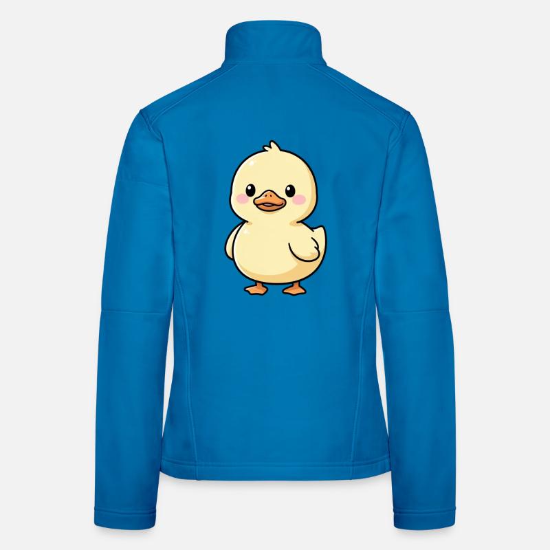 cadeau de canard mignon Veste en tissu softshell Femme