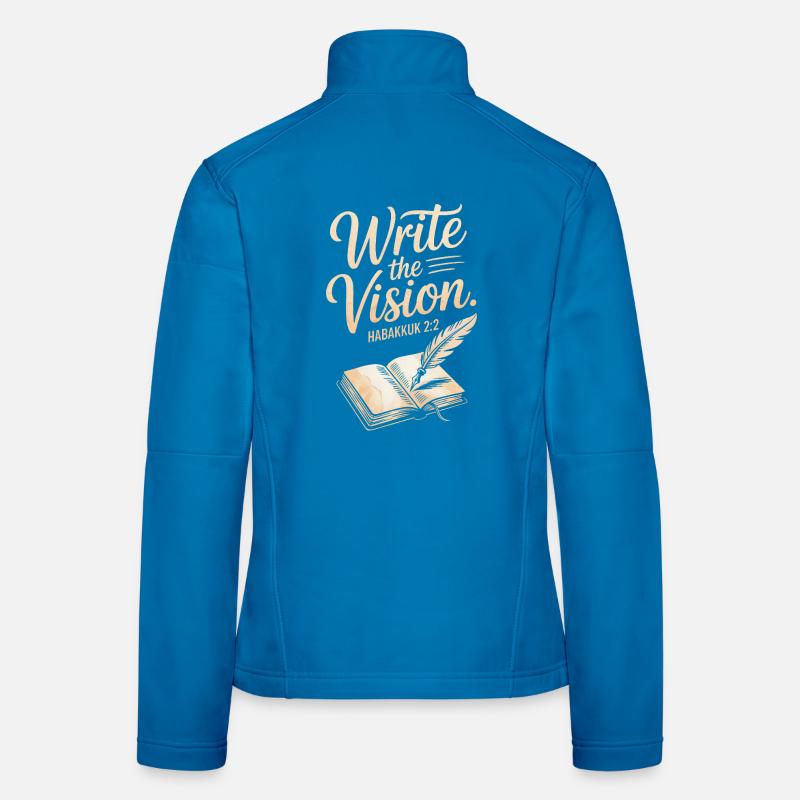 Write the Vision Habakkuk 2:2 Artwork Women's Softshell Jacket
