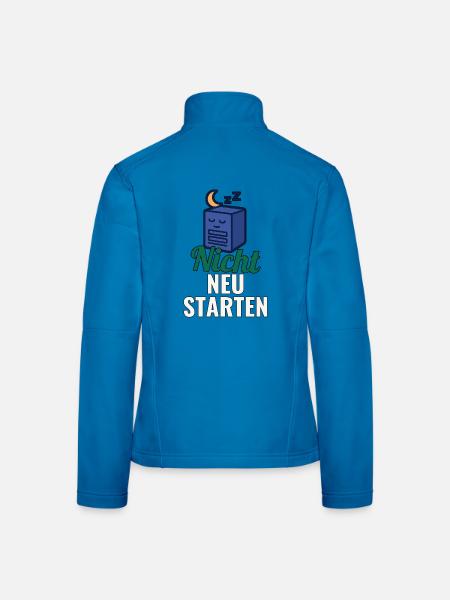 T-Shirt für Sysadmin – Nicht neu starten - Frauen Softshelljacke - Lichtblau - Hinten