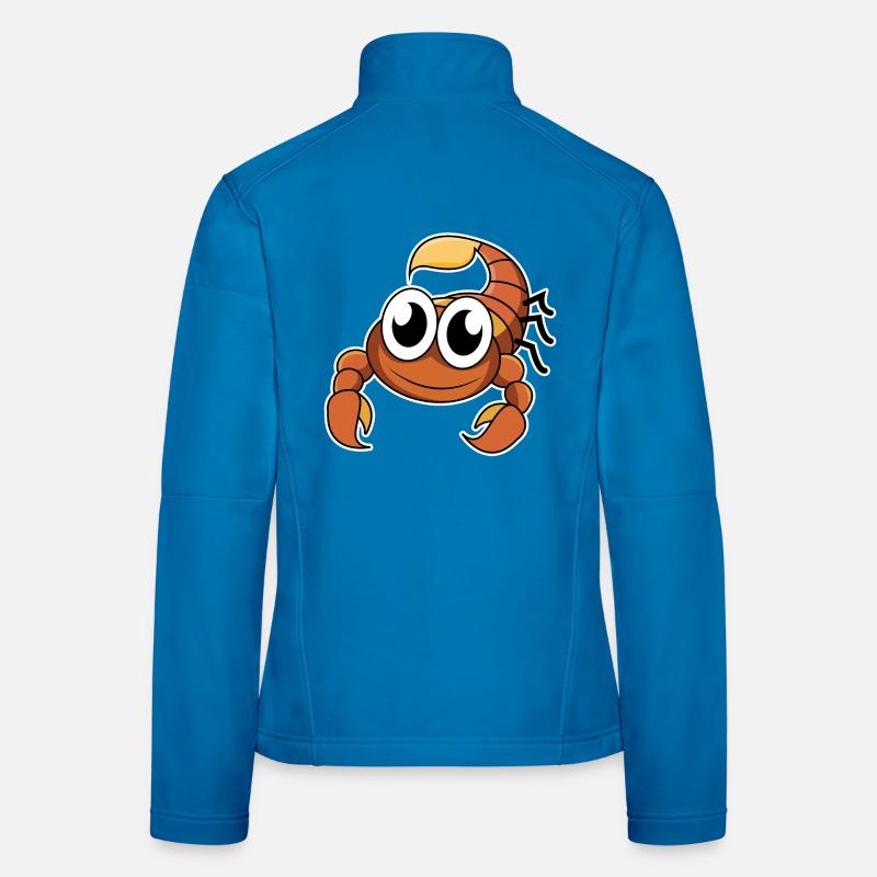 Lustiger Skorpion - Frauen Softshelljacke - Lichtblau