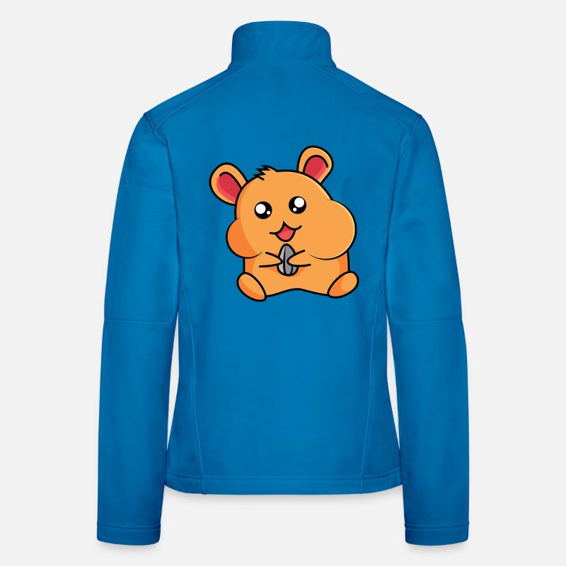 Hamster sur hamster - design Veste en tissu softshell Femme