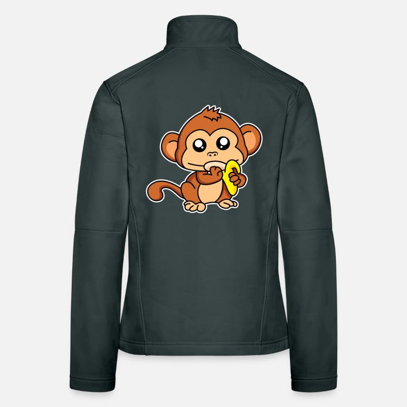 Meal monkey - design Women's Softshell Jacket