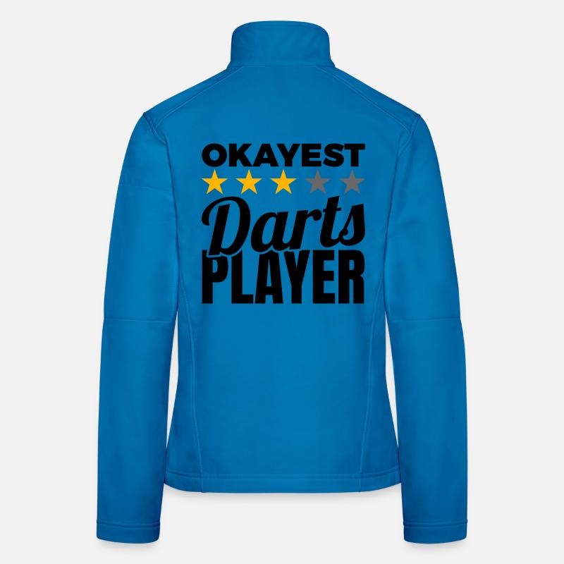 Funny dart player Women's Softshell Jacket