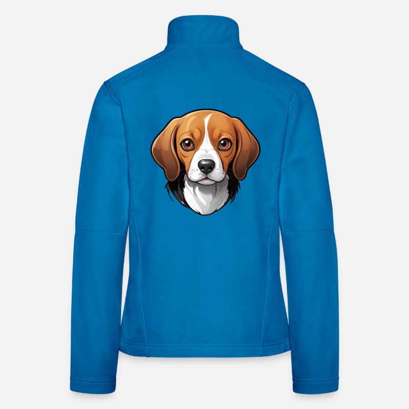 Adorable Beagle - Frauen Softshelljacke - Lichtblau