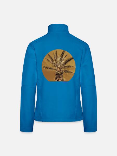 Goldene Palme - Frauen Softshelljacke - Lichtblau