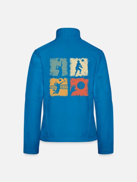 Volleyball Volleyballer Sport Männer Und Jungen - Frauen Softshelljacke - Lichtblau