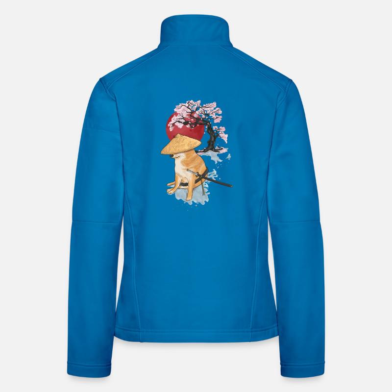 samurais cheems Frauen Softshelljacke