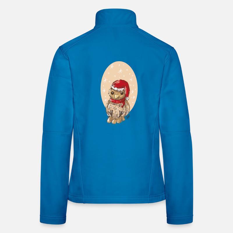 Weihnachtsvogel Spatz Frauen Softshelljacke