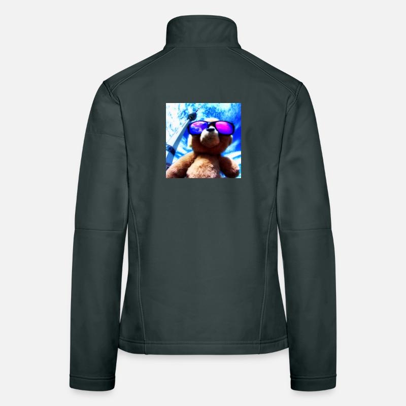 Teddy in Berlin III Frauen Softshelljacke