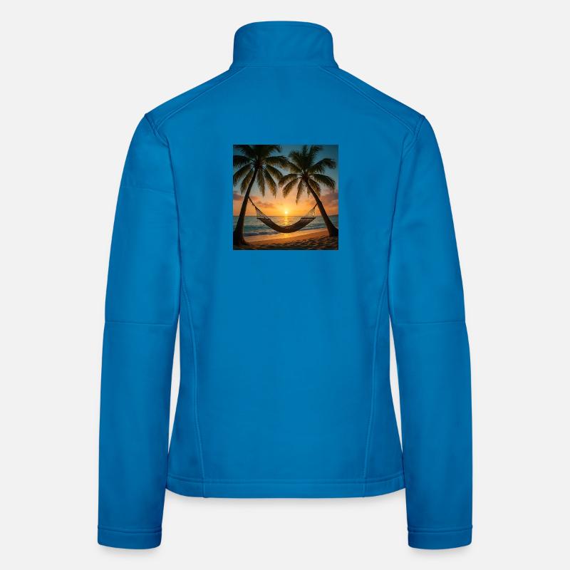 Vacation - Palmen - Hängematte Frauen Softshelljacke