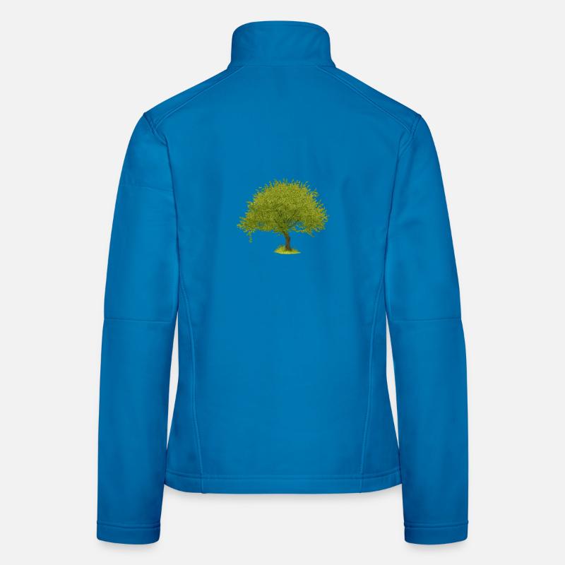 Green Summer Tree Women's Softshell Jacket