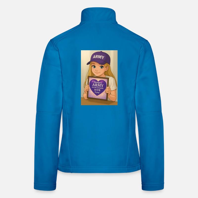 Fans de K-pop de l’armée Veste en tissu softshell Femme