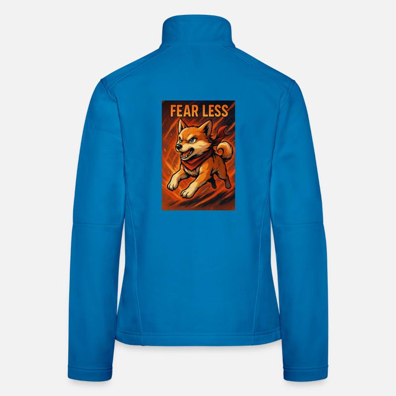 Brave Cane Corso avec message de motivation Veste en tissu softshell Femme