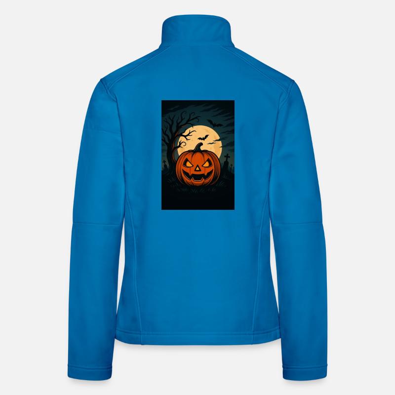 Haunted Pumpkin Night - Spooky Halloween Artwork Women's Softshell Jacket