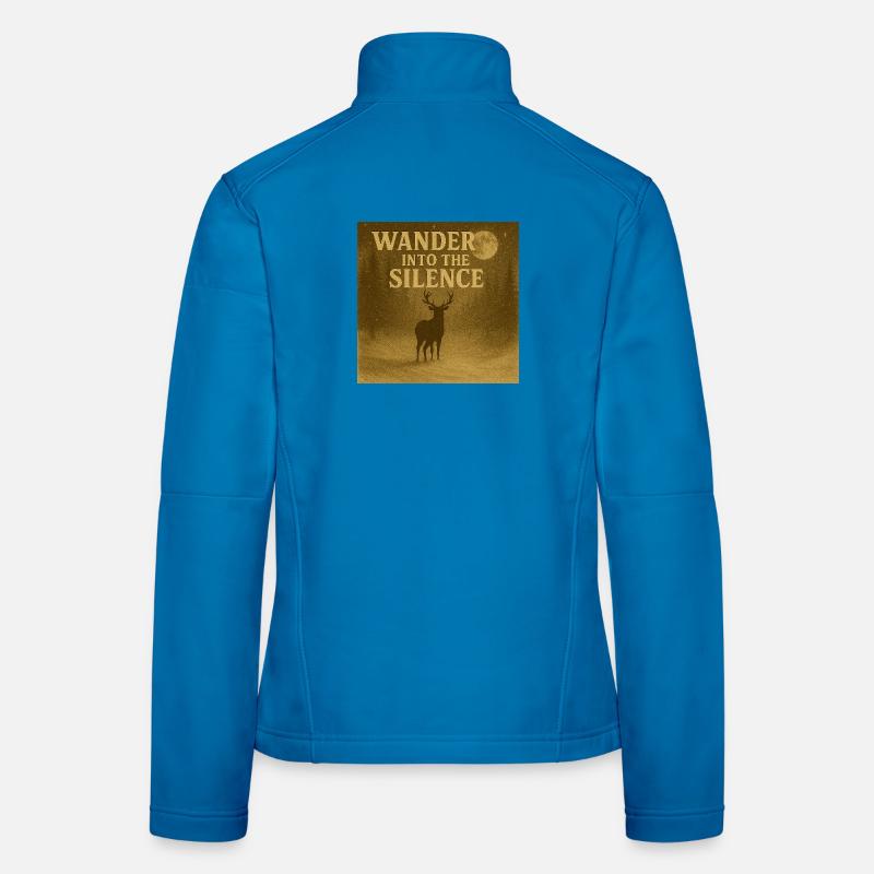 Silent Forest Stag – Wander Into The Silence Art Women's Softshell Jacket