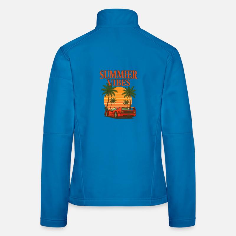 Summer Vibes - Dream Car  - Frauen Softshelljacke - Lichtblau