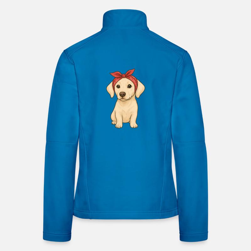 Petit Labrador Veste en tissu softshell Femme