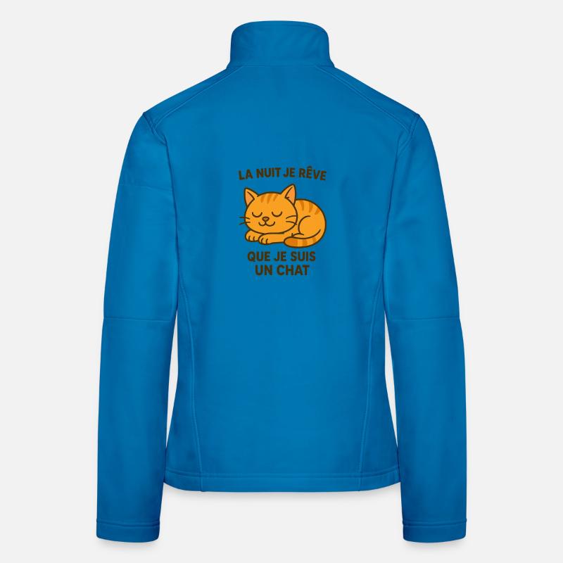 Nachts träume ich davon, eine Katze zu sein Frauen Softshelljacke