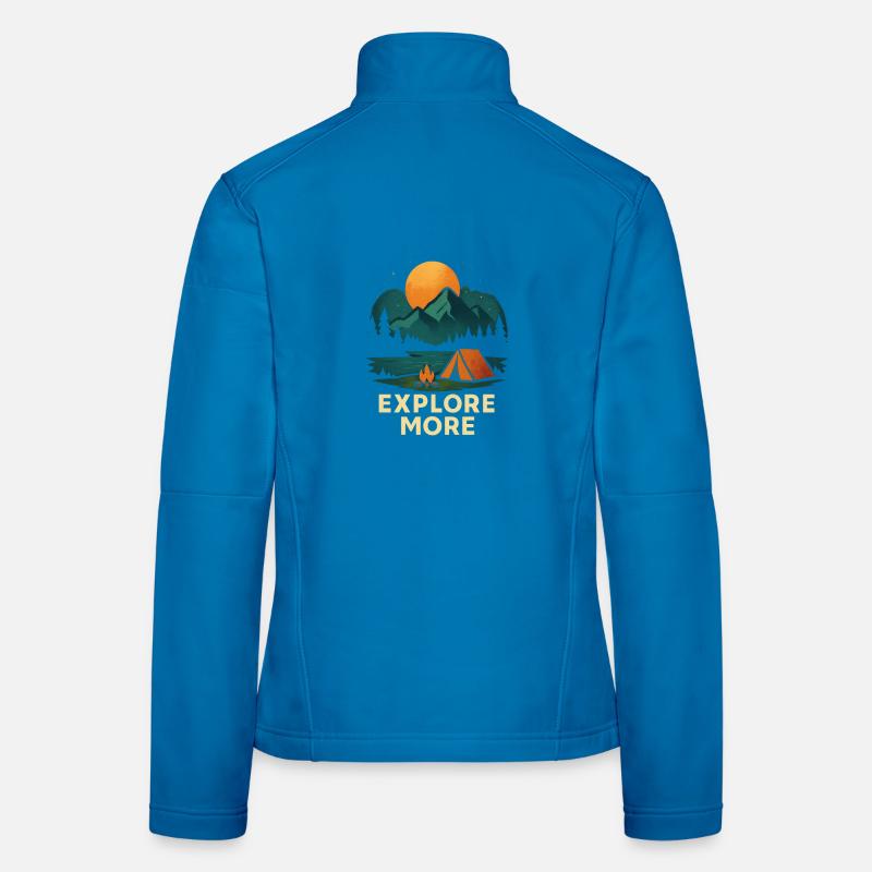 Entdecken Sie mehr im Freien - Frauen Softshelljacke - Lichtblau