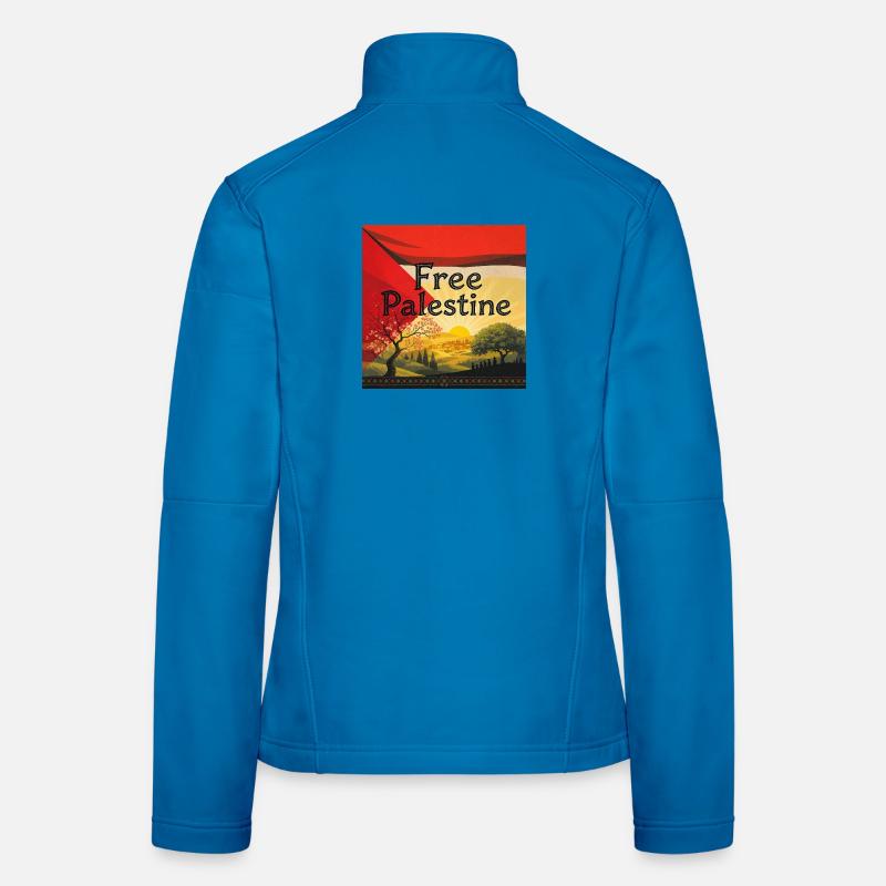 Palestine - Frauen Softshelljacke - Lichtblau