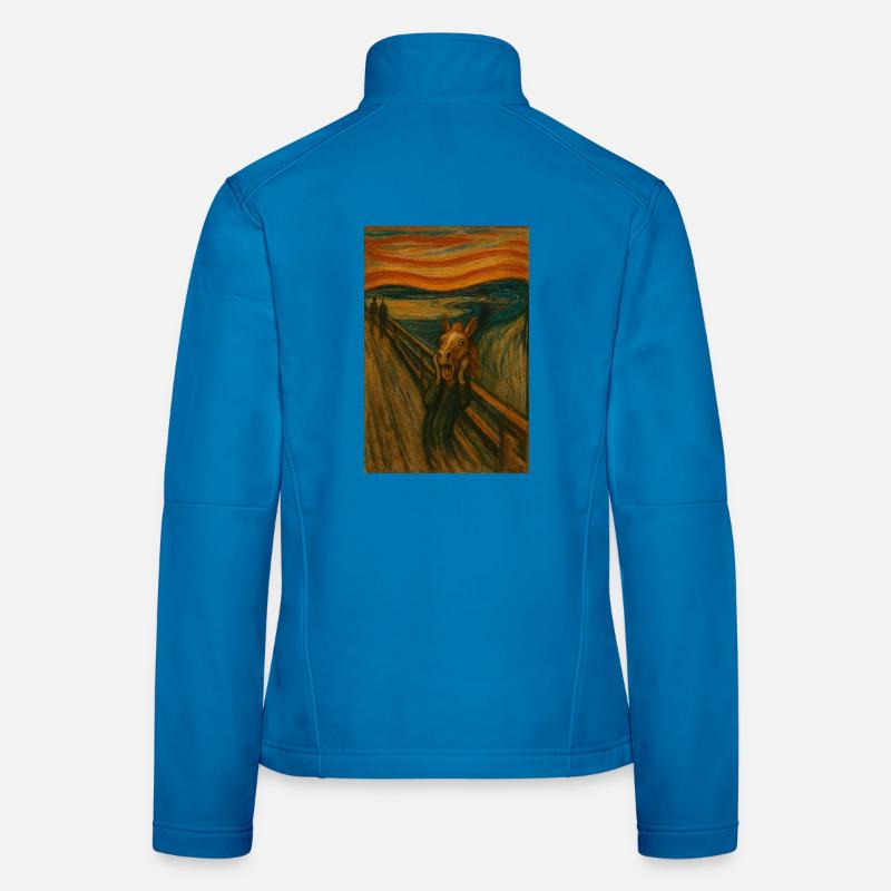 Cheval dans le pont de style Scream Veste en tissu softshell Femme