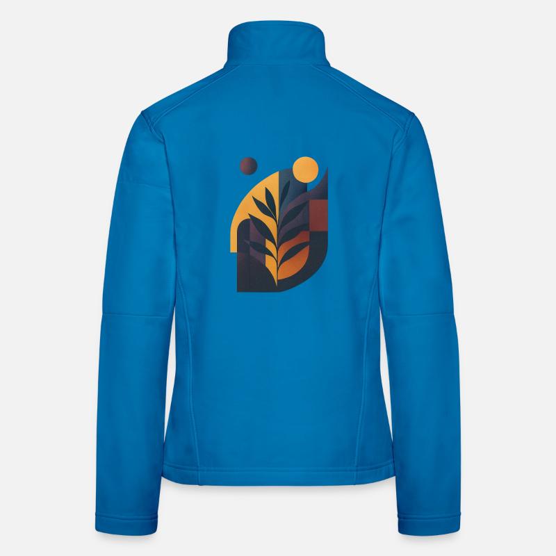 Future Fusion – Eleganz trifft Risographie Frauen Softshelljacke
