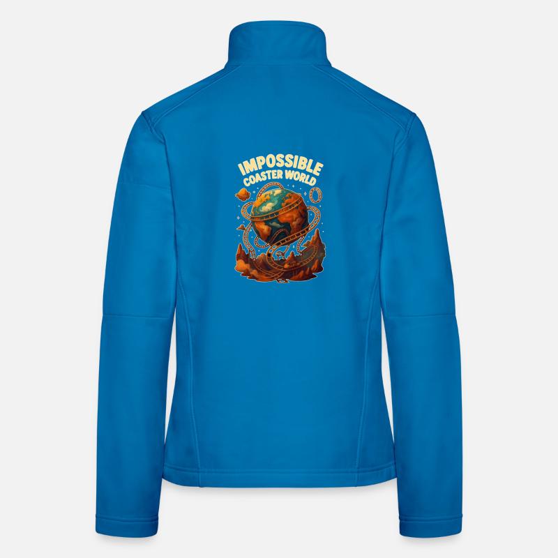 Impossible Roller Coaster World Veste en tissu softshell Femme