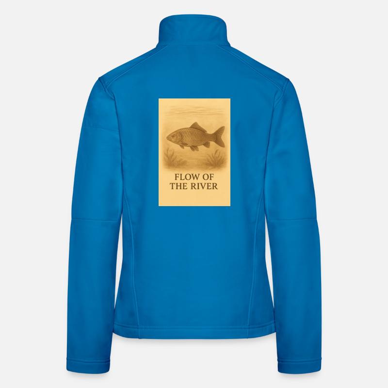 Stream of the River Vis - Women's Softshell Jacket - light blue