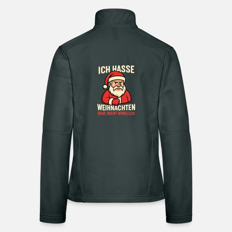 I hate Christmas Santa Women's Softshell Jacket