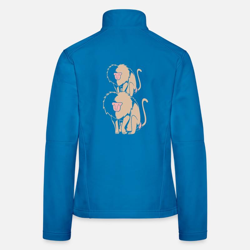 Singe Veste en tissu softshell Femme