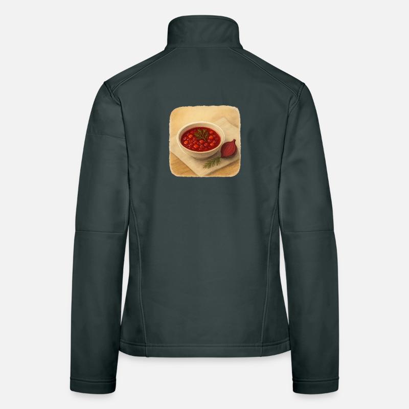 Rote Beete Suppe  Frauen Softshelljacke