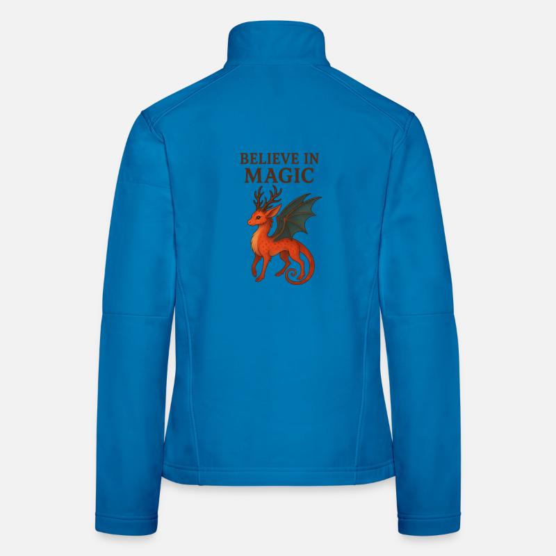 Believe in Magic Drache Frauen Softshelljacke