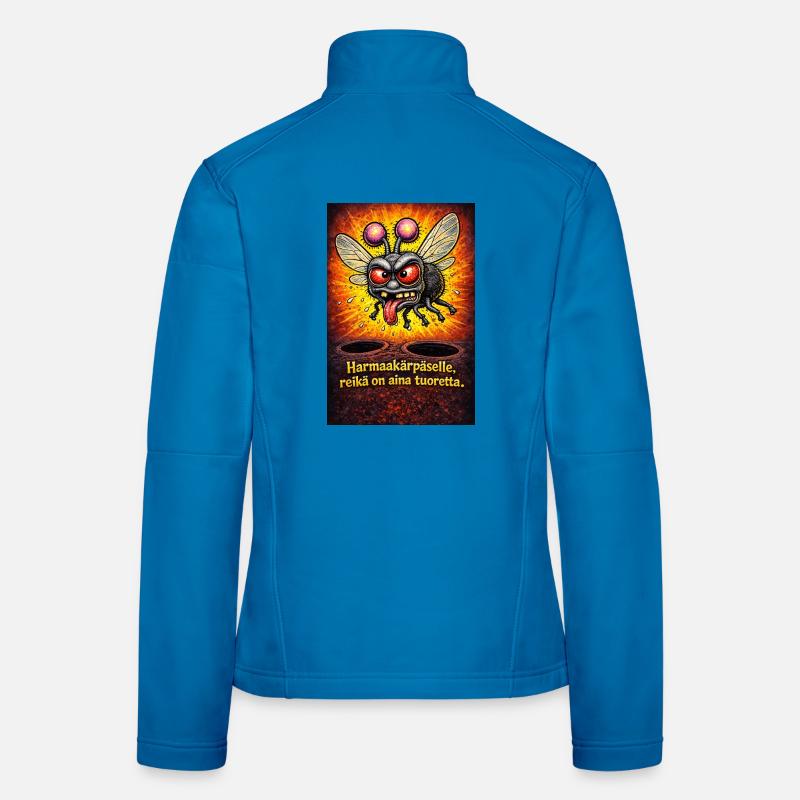 Für eine graue Fliege ist das Loch immer eine Staubquelle Frauen Softshelljacke