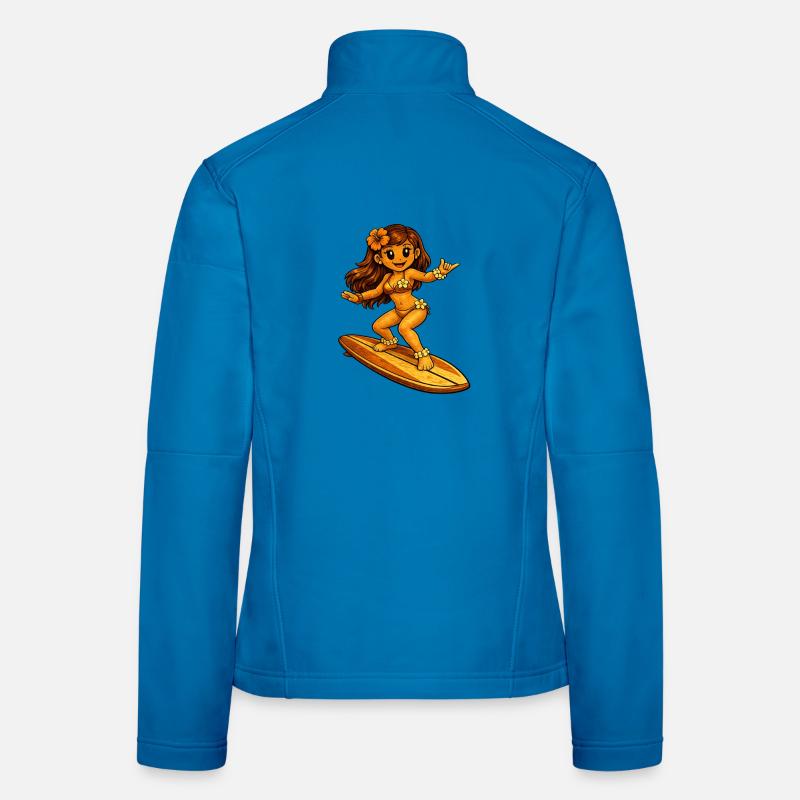 Surfer Hawaiian style Women's Softshell Jacket