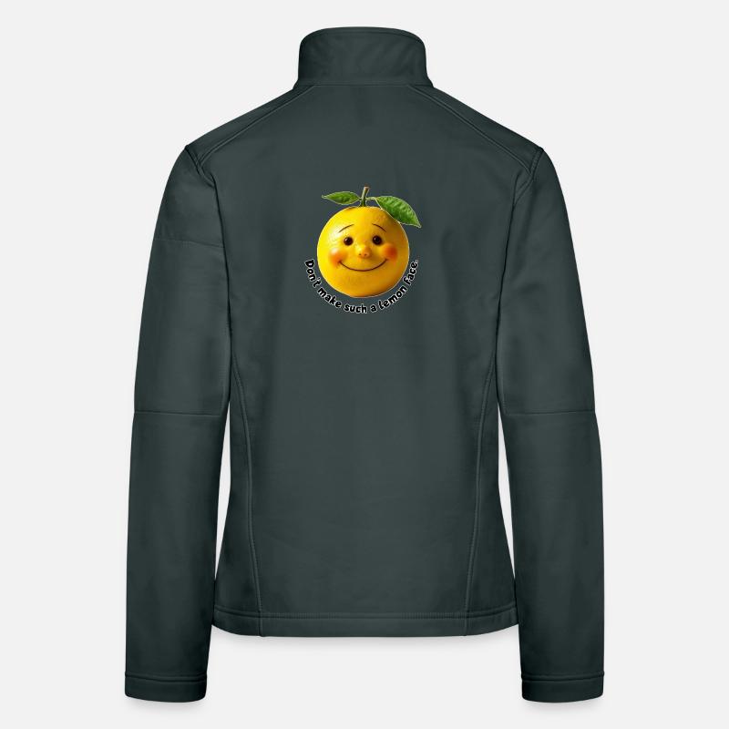Lemon with sweet smile Women's Softshell Jacket