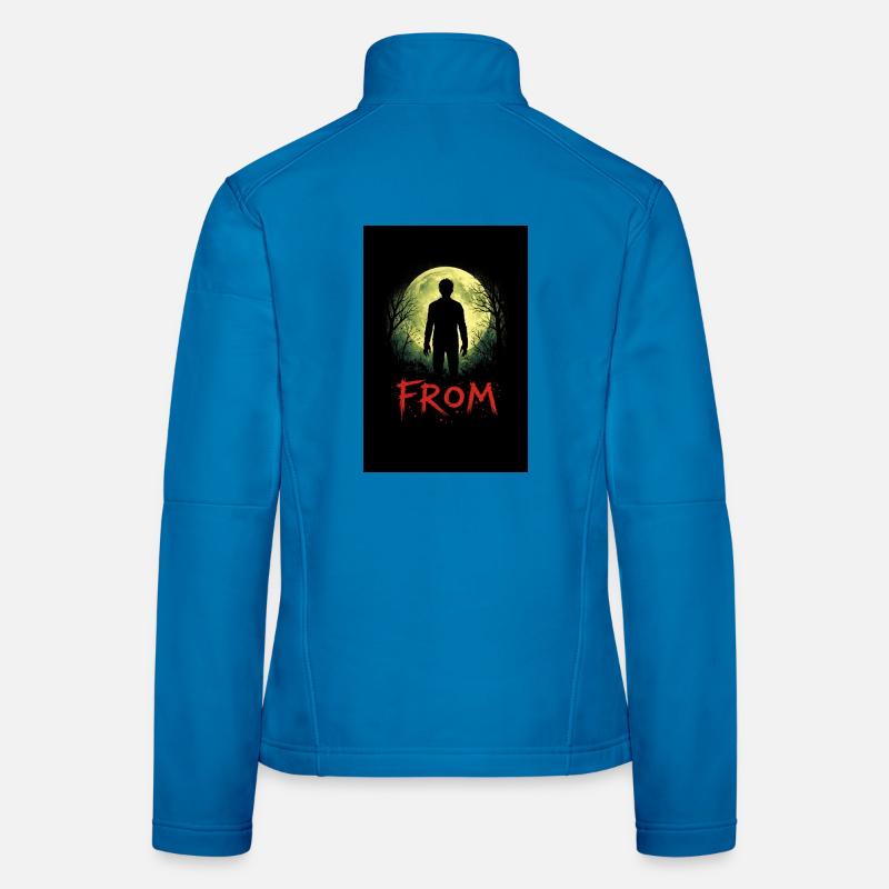 Mondlichtschatten - Frauen Softshelljacke - Lichtblau
