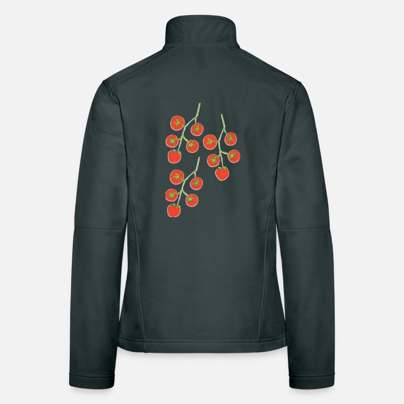 Impressionnisme du Buisson de tomate Veste en tissu softshell Femme