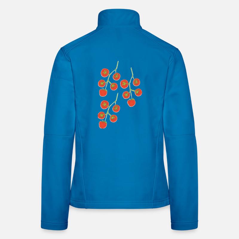 Impressionnisme du Buisson de tomate Veste en tissu softshell Femme