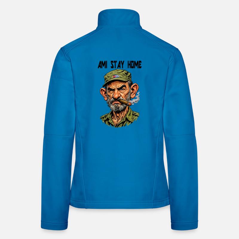 Kubanischer Veteran mit Zigarre Frauen Softshelljacke