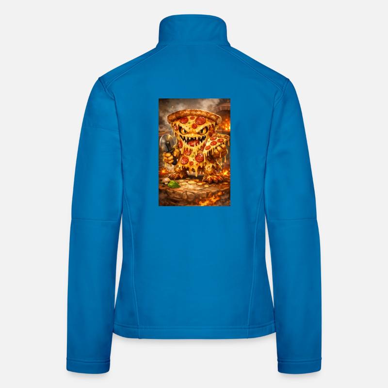 Käse-Pizza Monster Frauen Softshelljacke