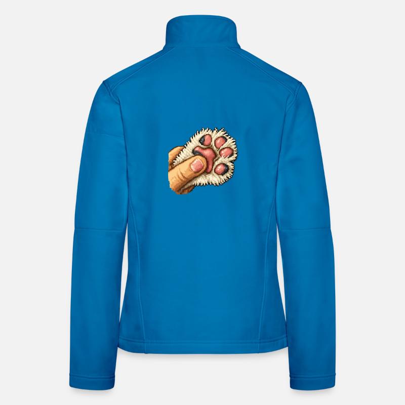 Serre de patte duveteuse Veste en tissu softshell Femme