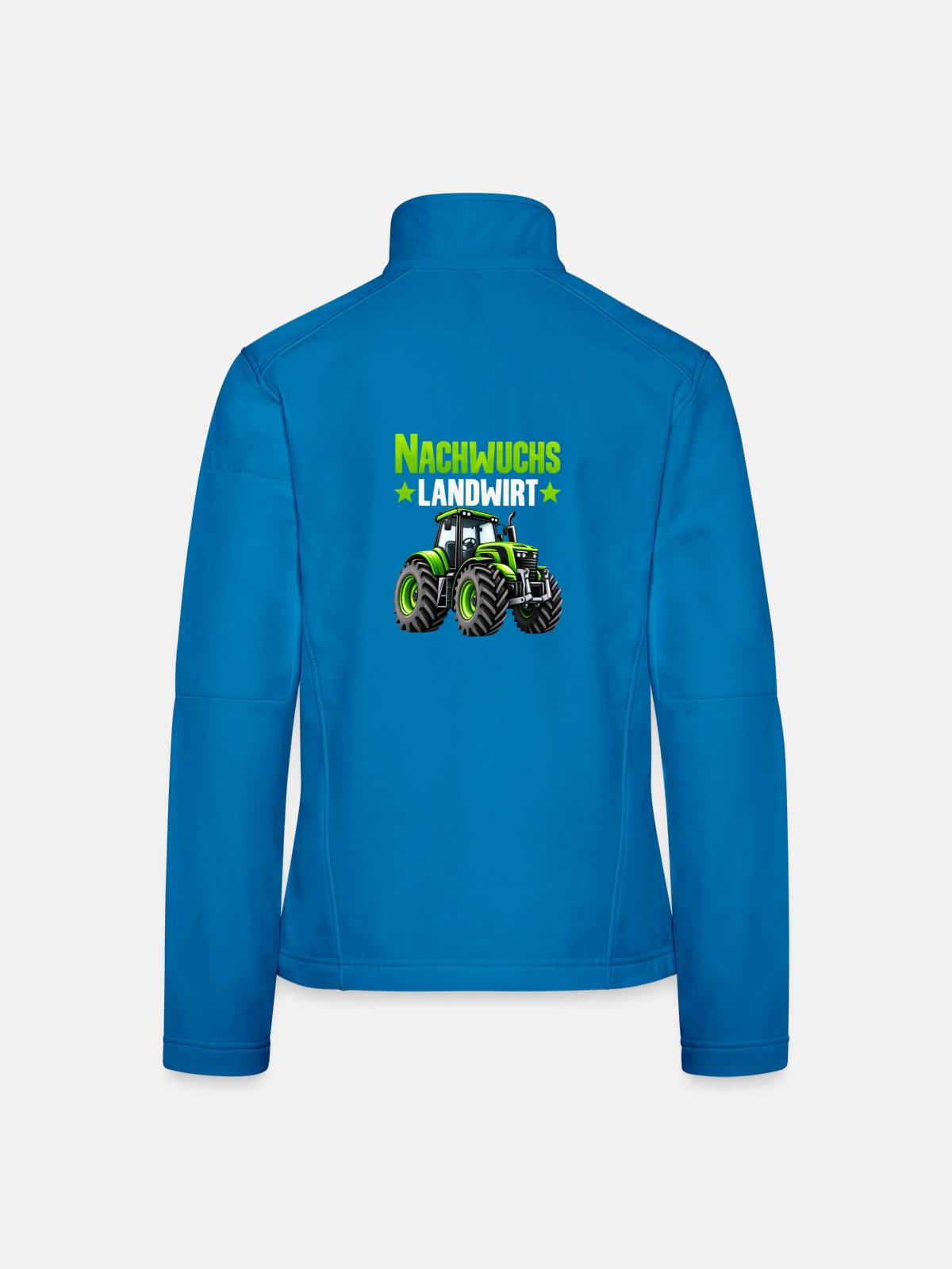 Nachwuchs Landwirt Bauer Traktor - Frauen Softshelljacke - Lichtblau - Hinten