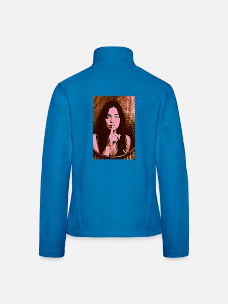 pssst VI - Frauen Softshelljacke - Lichtblau - Hinten