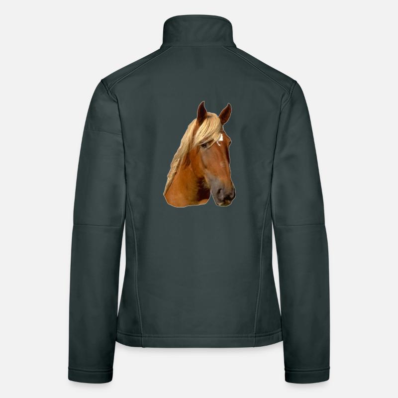 Pferd frontal Frauen Softshelljacke