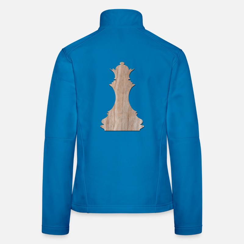 Chess Pieces - Playing Chess - Checkers Chess Game Women's Softshell Jacket
