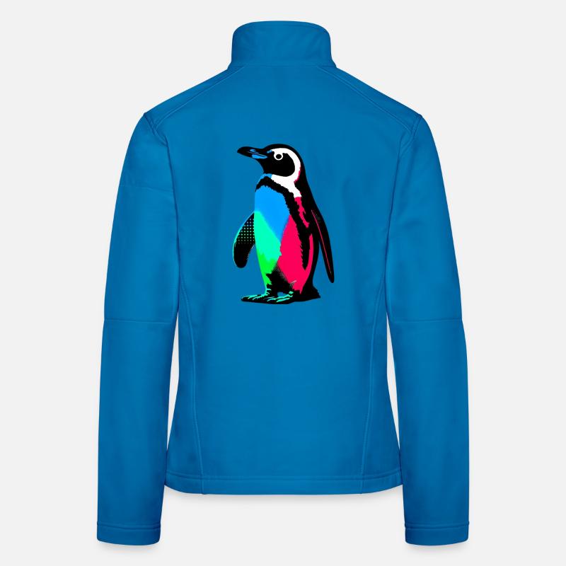 Pinguin - Frauen Softshelljacke - Lichtblau