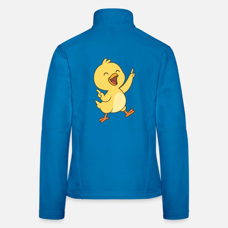 Happy Küken Dance - Frauen Softshelljacke - Lichtblau